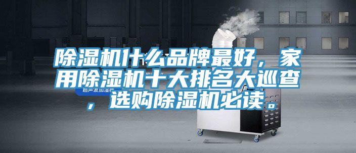 除濕機(jī)什么品牌最好，家用除濕機(jī)十大排名大巡查，選購除濕機(jī)必讀。
