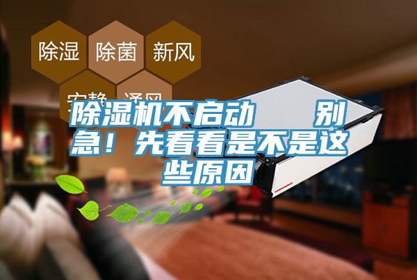 除濕機(jī)不啟動(dòng)   別急！先看看是不是這些原因