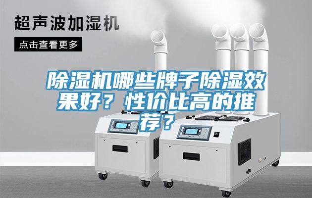 除濕機哪些牌子除濕效果好？性價比高的推薦？