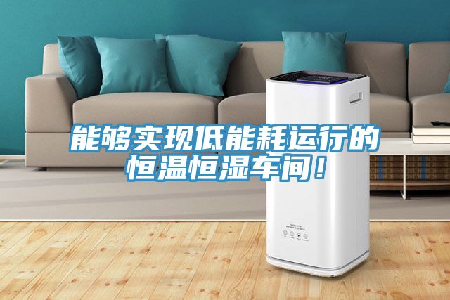 能夠?qū)崿F(xiàn)低能耗運行的恒溫恒濕車間！