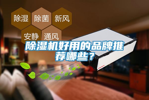 除濕機好用的品牌推薦哪些？