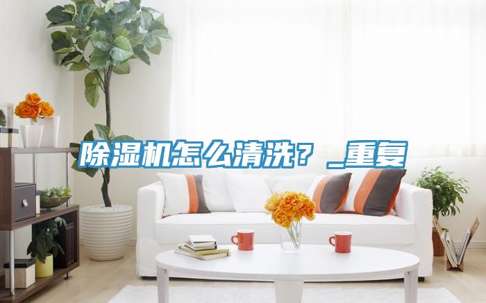 除濕機(jī)怎么清洗？_重復(fù)