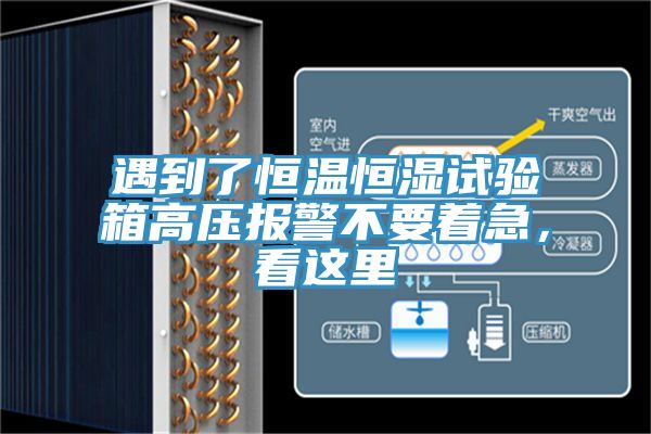 遇到了恒溫恒濕試驗(yàn)箱高壓報(bào)警不要著急，看這里