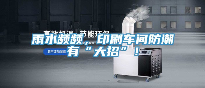 雨水頻頻，印刷車間防潮有“大招”！