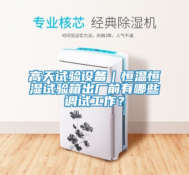 高天試驗設(shè)備｜恒溫恒濕試驗箱出廠前有哪些調(diào)試工作？