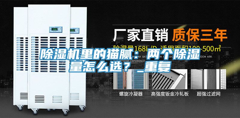 除濕機(jī)里的貓膩：兩個除濕量怎么選？_重復(fù)