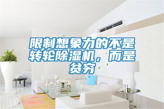 限制想象力的不是轉(zhuǎn)輪除濕機，而是貧窮